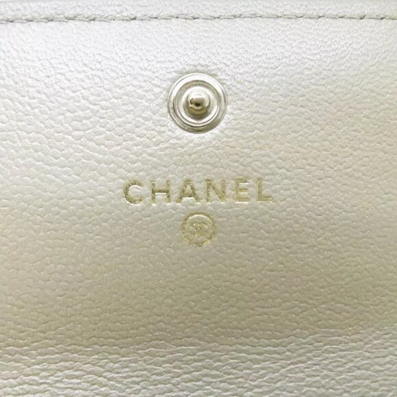 CHANEL Boy Chanel Matelasse Long Wallet Caviar Beige Leather - Picture 6 of 12